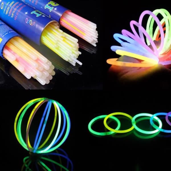 100 st - Glow sticks för presidentskap, glödande neon, färgglada armband för bröllopsfest, leverans