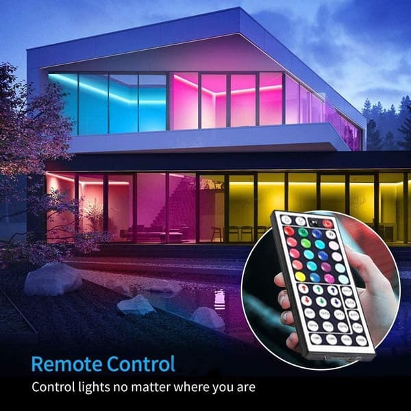 Flexibel 40m RGB LED-list / Ljusslinga / LED-Strip Bluetooth APP