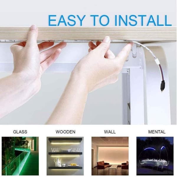 Flexibel 20m RGB LED-list / Ljusslinga / LED-Strip Bluetooth APP