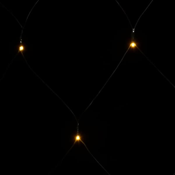 The Living Store lysnet 3x2 m 204 LED'er inde/ude varmt hvidt lys -  Lyskæder & lysbånd