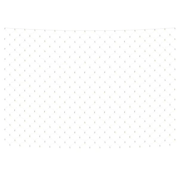 The Living Store lysnet 3x2 m 204 LED'er inde/ude varmt hvidt lys - Lyskæder & lysbånd