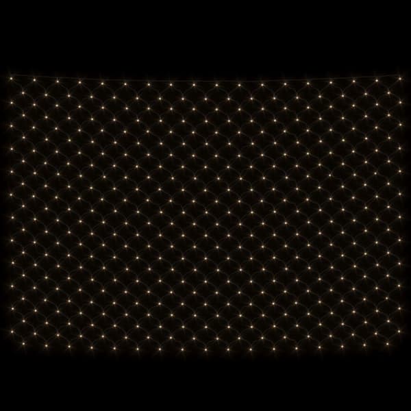 Valoketjut & -nauhat - Living Jouluvaloverkko lämmin valk. 3x2 m 204 LED-valoa ulos/sisälle