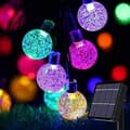 Miniatyrbild 1 av 4: 9.5M 50 LED vattentäta solslingor, 8 lägen utomhussolljus för trädgård, uteplats, fester (flerfärgad)