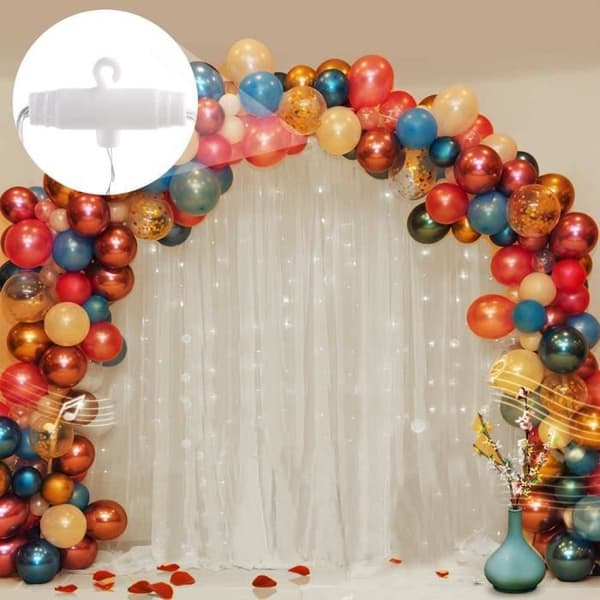 Outdoor Light Garland 3M*3M 300 LED Guinguette Garland, 8 Mode Led Garland, Cold White