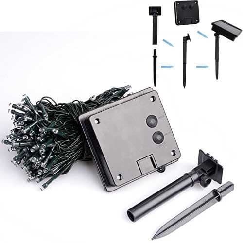 LYT® Solar Light girland 22m 200 LEDs Flerfärgad