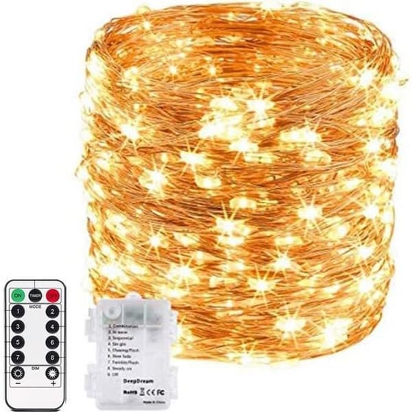20M 200LED batteridrivna ljusslingor, för inomhus/utomhus/jul/bröllop och uteplats vattentät IP67