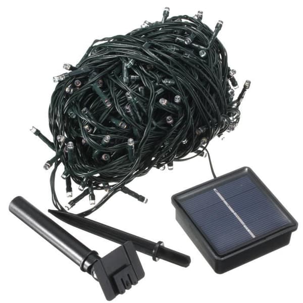 Solar Light Garland 300LED 30M Flerfärgad - TEMPSA - Solenergi - IP44