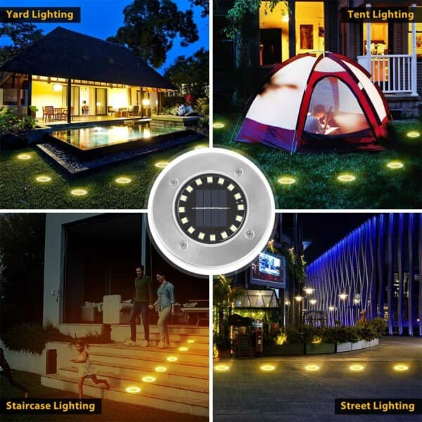 4-Pack Solar Spotlights LED Jordbelysning
