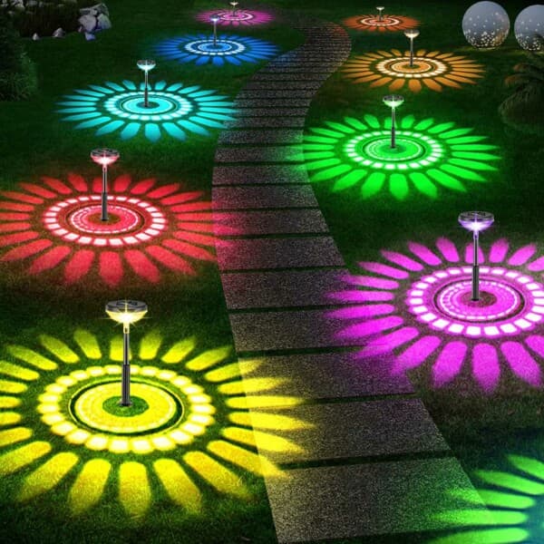 2 Pack Solar Cell Ground Spear RGB