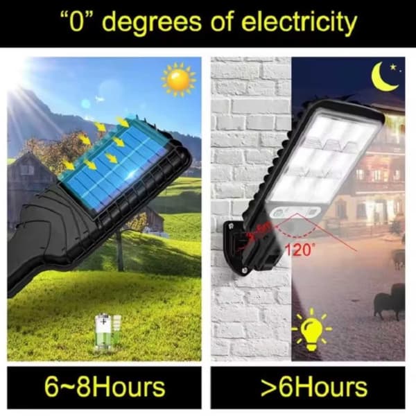 2-Pak Solar Lampe med Bevægelsessensor - Væg LED Udendørs Lampe Bevægelsessensor