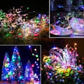 Miniatyrbild 2 av 5: Outdoor Solar Light Garland - 22M, 200 LED, färgglad - 8 lägen dekoration för trädgård, bröllop, fest, terrass, balkong