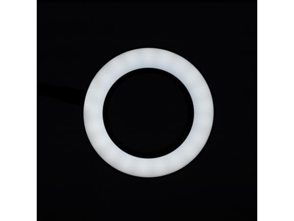 Activeshop LAMPKA LUPA LED SNAKE RING NA BIURKO CZARNA