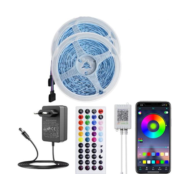 INF 24V 5M LED Strip-lys med 44-nøgler Bluetooth-controller