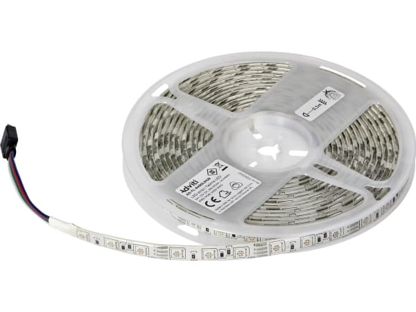 Orno LED stripe LED stripe 12V, 5050, 60L/m, 14,4W/m, IP63, RGB, 5m