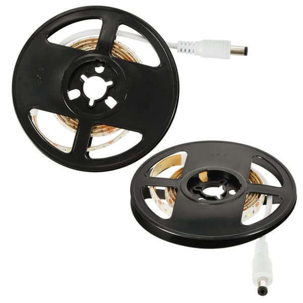 Vattentät LED-remsa, batteridriven, USB-rörelsesensor, 1M 59LED kallvit
