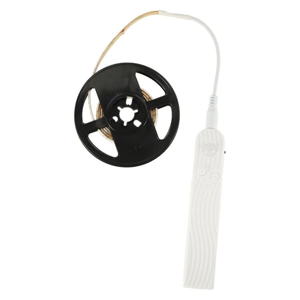 Vattentät LED-remsa, batteridriven, USB-rörelsesensor, 1M 59LED kallvit