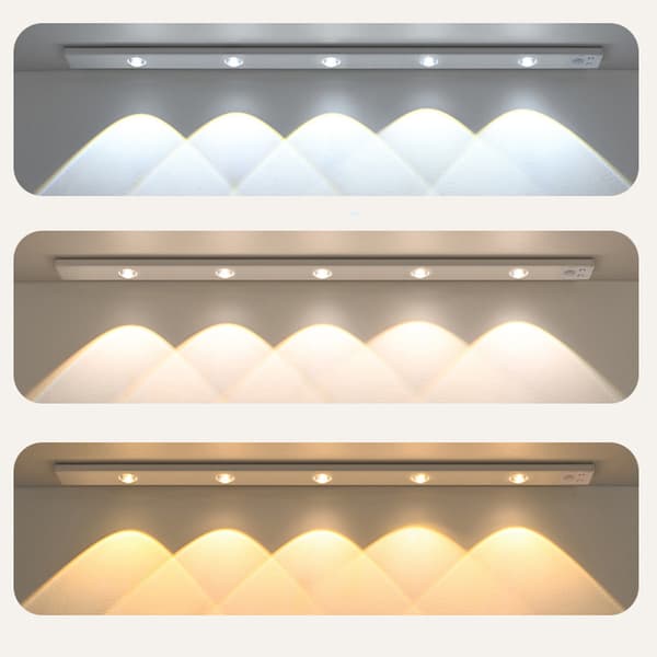 LED-strip 60 cm med justerbar lysstyrke - hvid