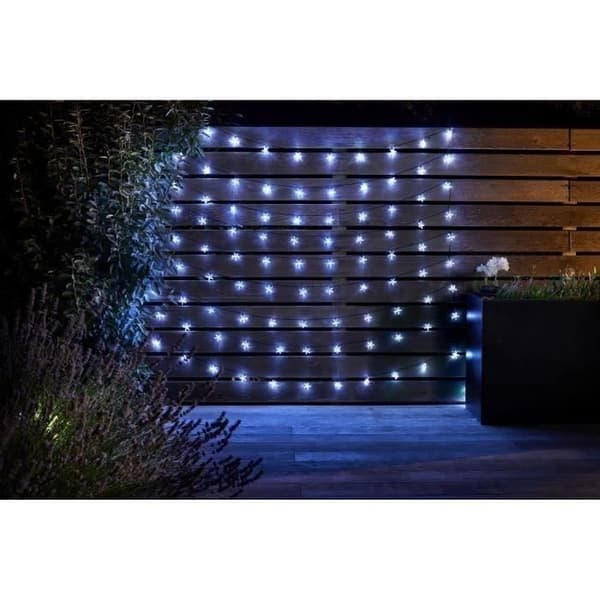 SMARDTV utomhusgirlander - Ultra 100 LED-stjärnor - 15L - Solenergi - Kall vit - 21,8m