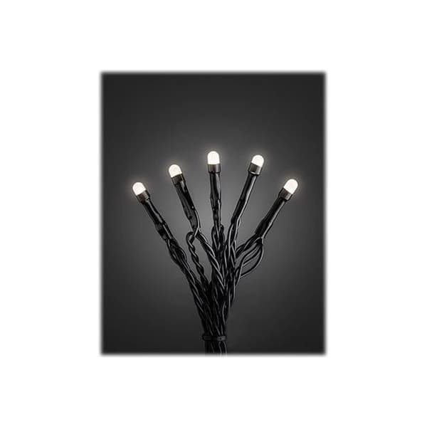 Konstsmide LED ljusslinga varmvitt ljus svart (kabel)