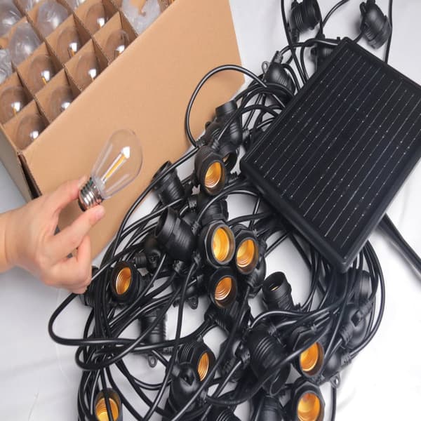 Solcellsljusslinga utomhusbruk - 5m & 10 lampor