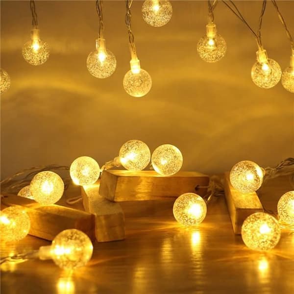 LARS360 Bubble Ball LED String Lights 30M 240 LEDs för inomhus- och utomhusfester, bröllop, jul (Lig