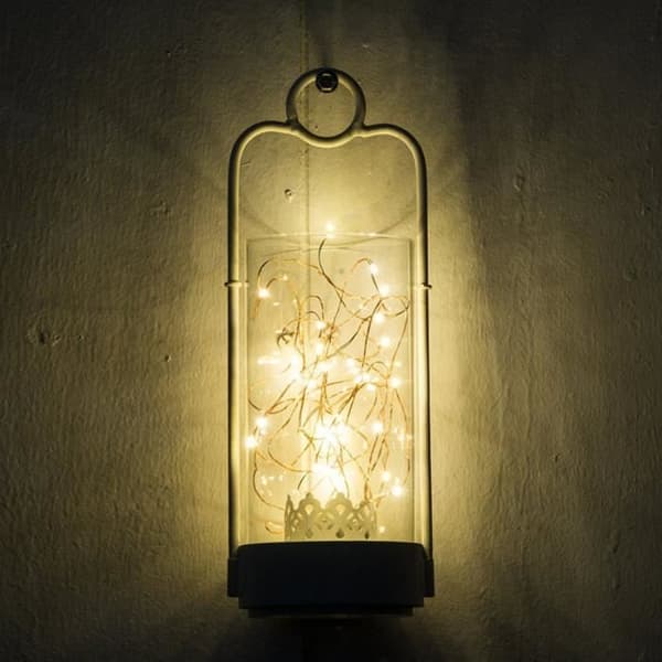 3M 30LED silver knappdriven koppartråd minigirlander lyser upp dig
