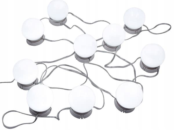 10kpl LED-valoja Meikkipeili Meikkipöytä - Kiinnitä peilin ympärille