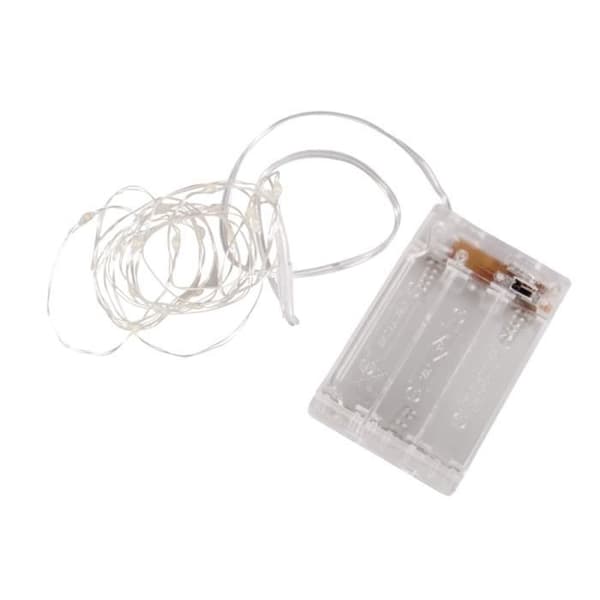 Mini-ljuskedja - Rayher - 20 LED-ljuskällor - 220 cm - Vit - Timer