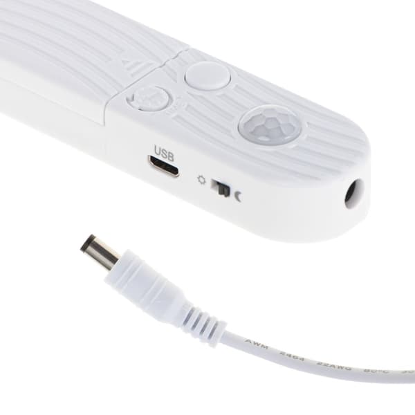 Paristokäyttöinen LED-nauha USB-liiketunnistin 2M viileä valkoinen