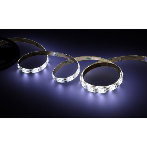 Vattentät LED-remsa, batteridriven, USB-rörelsesensor, 1M 59LED kallvit