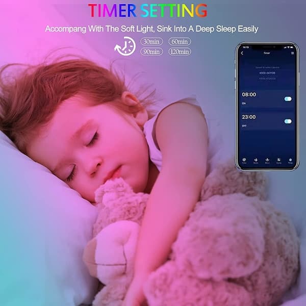 20m LED-lampor med Bluetooth RGB-funktion – LED-ljusslingor och tejpljus