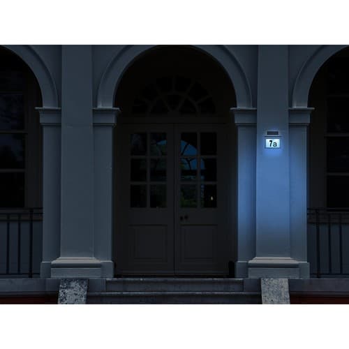 Husnummer med Solceller Led Belysning