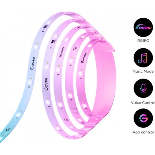 Govee RGBIC LED Lightstrip - LED-lysslynge, 5 m
