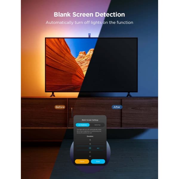 Govee TV Backlight 3 Lite -LED-ljusslinga för 55 - 65" tv-apparater