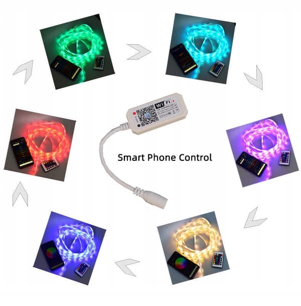 LED STRIP 5050 RGB 5M BLUETOOTH WIFI APPLIKATION