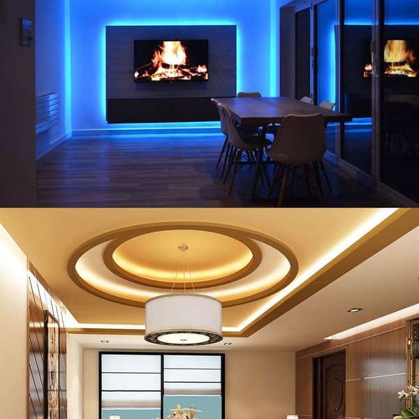 LED STRIP 5050 VANDTÆT FARVE 5M RGB + FJERNBETJENING