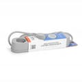 Miniatyrbillede 8 af 9: OVERFLØDSBESKYTTENDE POWER STRIP 3 stikkontakter 1,5 m GRÅ