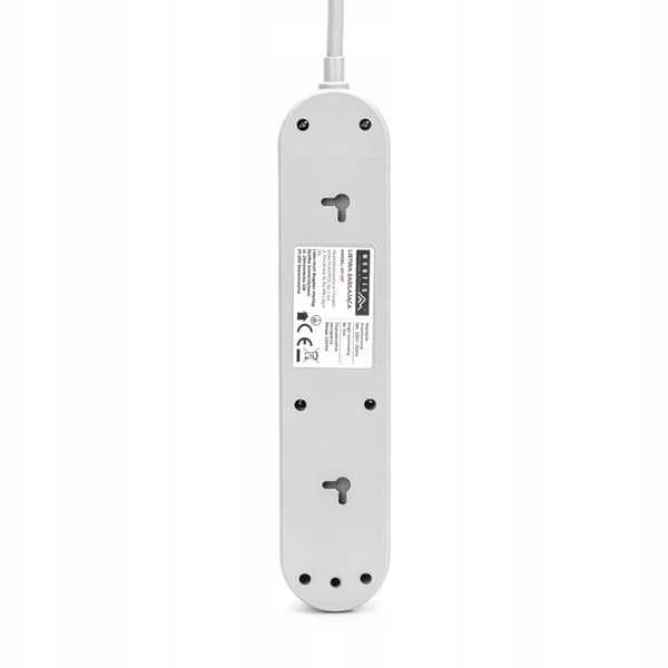 POWER STRIP SURGE SUOJAUS 3 pistorasioita 5m HARMAA 500cm