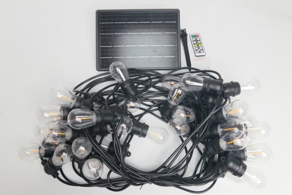 LY Sweden Premium Solcellsslinga - 20-50 meter med utbytbara solcellslampor - inbyggd dimmer och fjärrkontroll