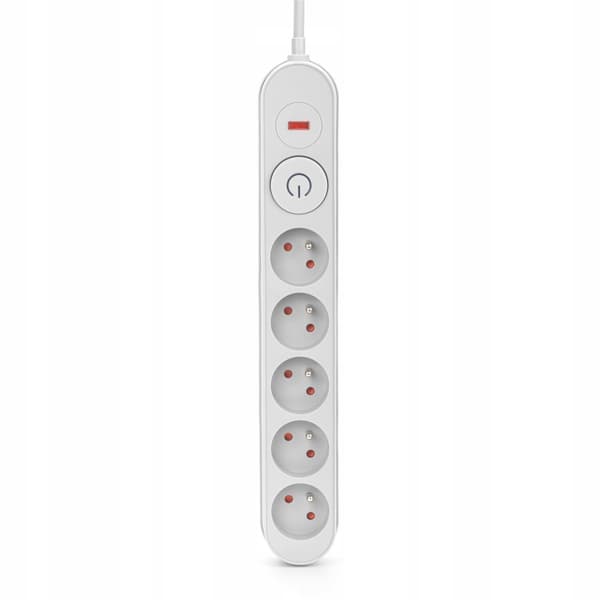 POWER STRIP SURGE SUOJAUS 5 ULOSULOSSA 1,5 m HARMAA