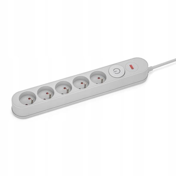 POWER STRIP SURGE SUOJAUS 5 ULOSULOSSA 1,5 m HARMAA