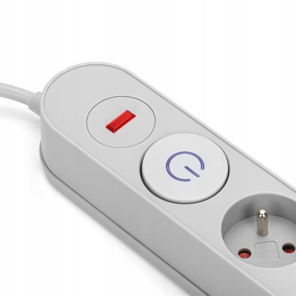 POWER STRIP SURGE SUOJAUS 5 ULOSULOSSA 1,5 m HARMAA