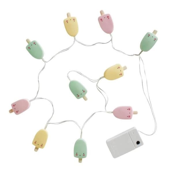 Eskimo LED-girland 10 lampor L110cm - A Little Lovely Company - Barn - Fast färg