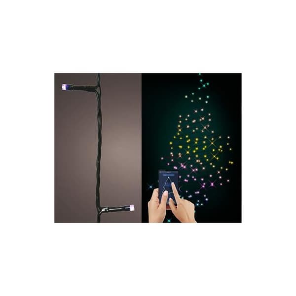 GENERISK - Flerfärgad Led Dancing Bluetooth-girland 9,9m 50l.