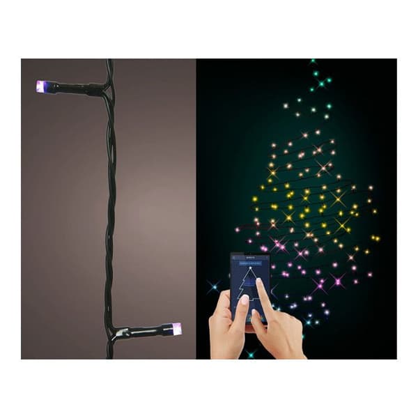 GENERISK - Flerfärgad Led Dancing Bluetooth-girland 9,9m 50l.