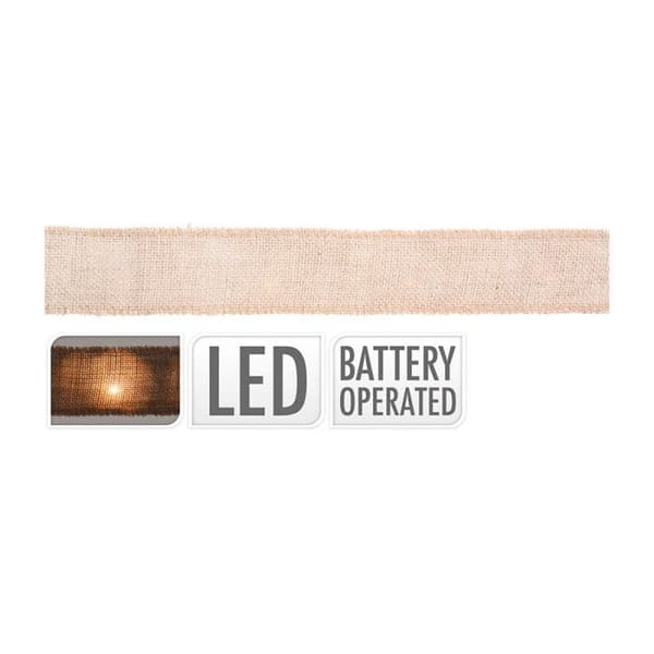 Loop 20 LEDs Garland - GENERISK - Vit - Varmt ljus - 2m x 5cm