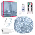Miniatyrbillede 7 af 10: LED Gardin USB Lysstreng med Fjernbetjening 300 LED 3m Cold White