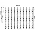 Miniatyrbillede 10 af 10: LED Gardin USB Lysstreng med Fjernbetjening 300 LED 3m Cold White
