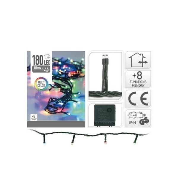 Flerfärgad elektrisk krans - 180 led