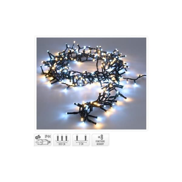 GENERIC - Snake Garland 400 LEDs 11m Kallt Och Varmt Ljus